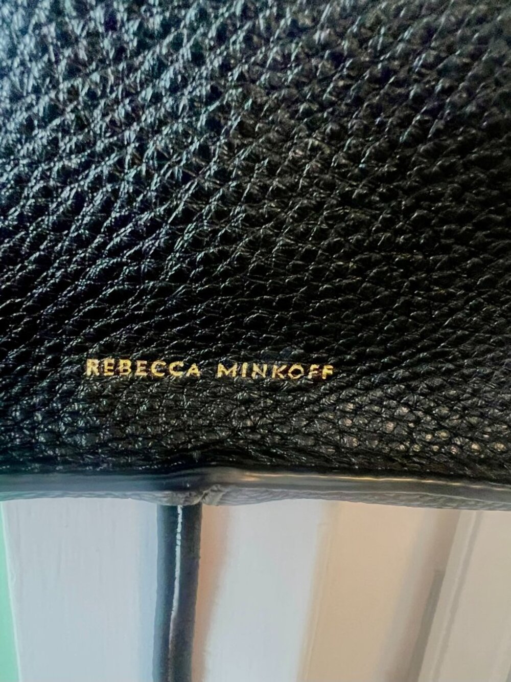 Rebecca Minkoff Crossbody Bag, Black with gold studding - Picture 7 of 11